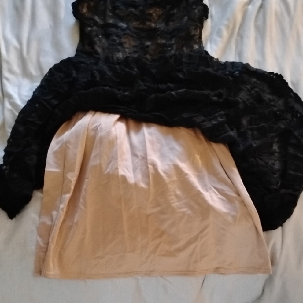Max Studio Black and Cream Dress - Picture 3 of 5